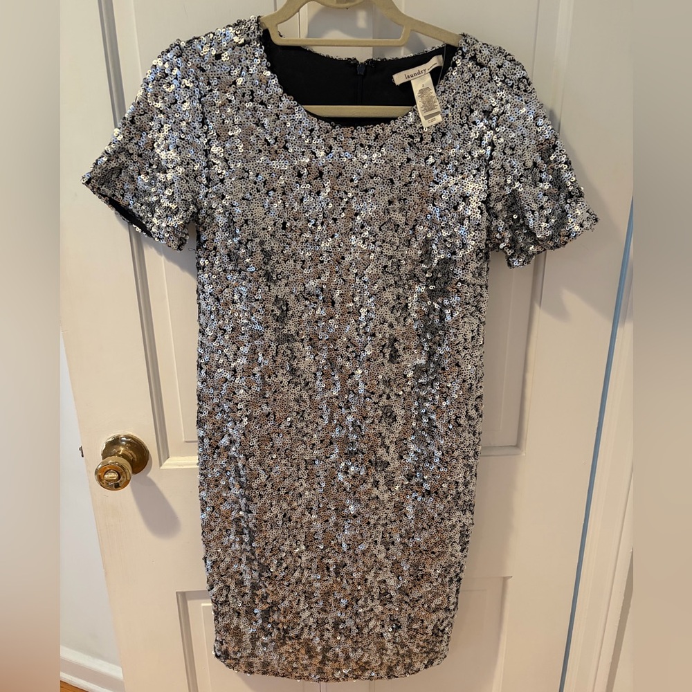 Silver Sequin Mini dress